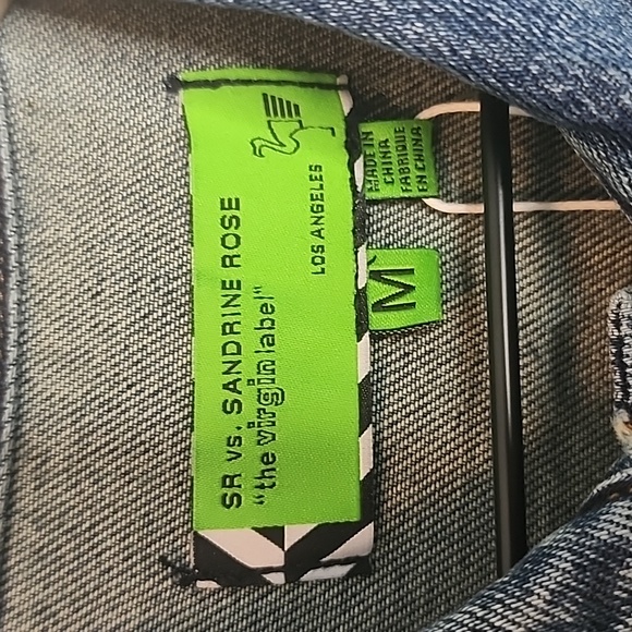 Sandrine Rose by Free People boys dont cry distressed jean jacket size m… - Picture 5 of 8